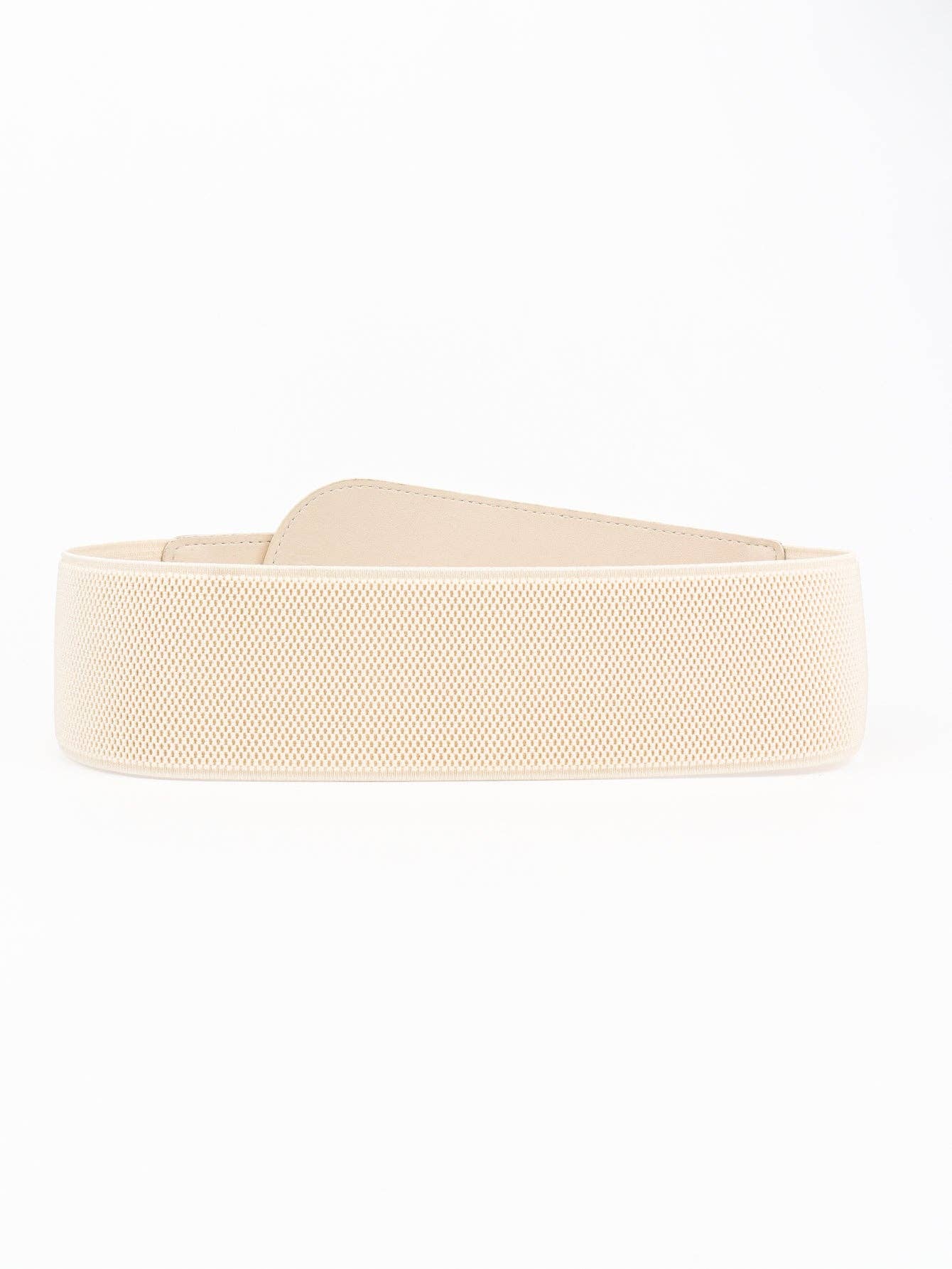 Kustom Kreations Goods - PU Elastic Wide Belt with Alloy Buckle: Black / One Size