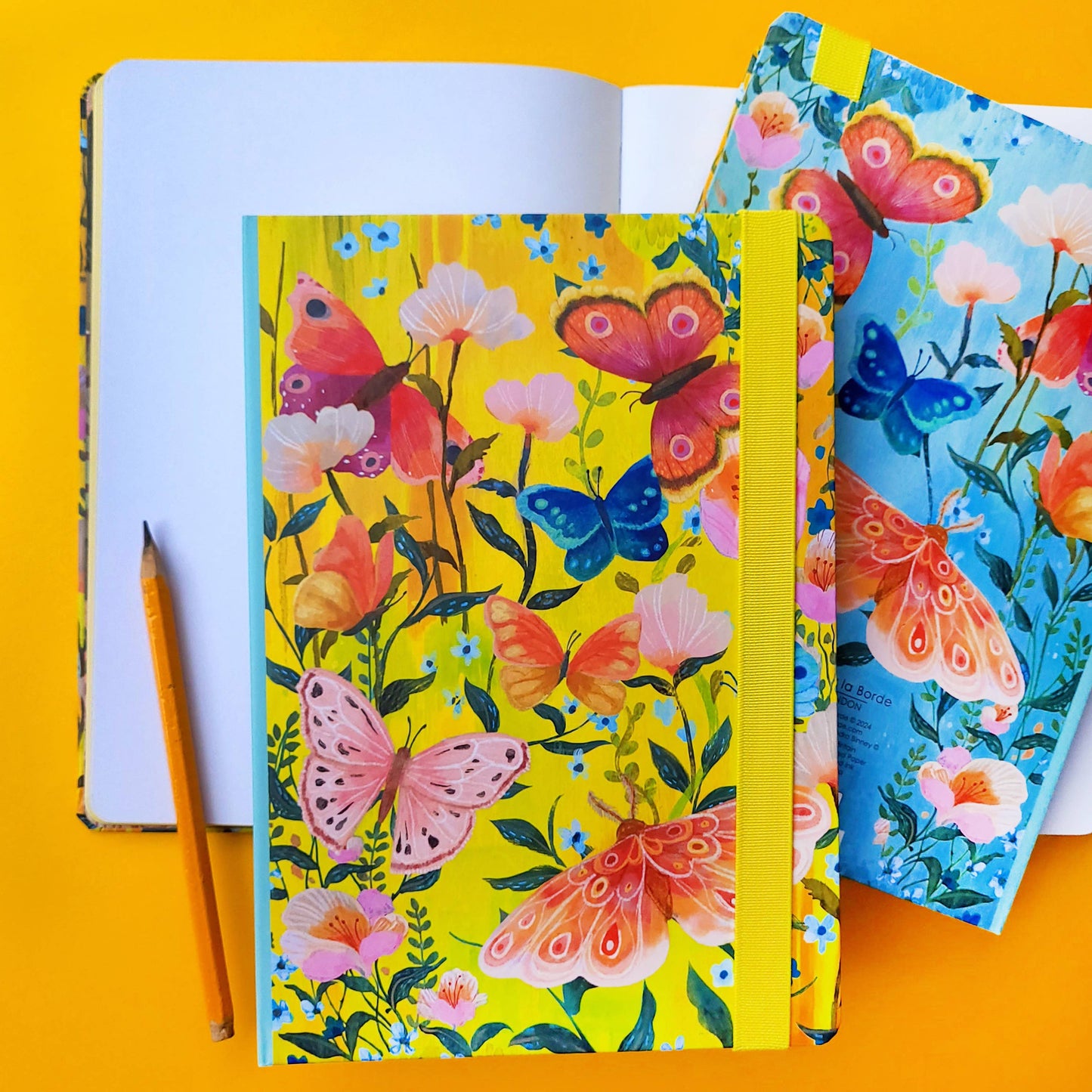 Roger La Borde - Butterfly Ball A5 Hardback Journal with elastic  - A5 191