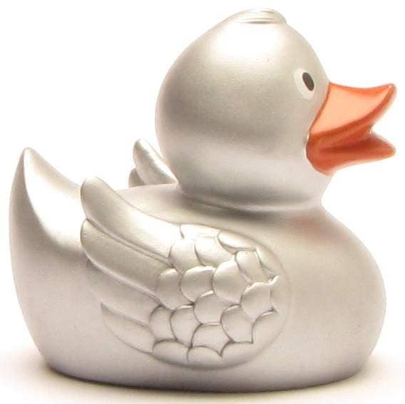 Duckshop - Elegant rubber duck in silver - rubber duck