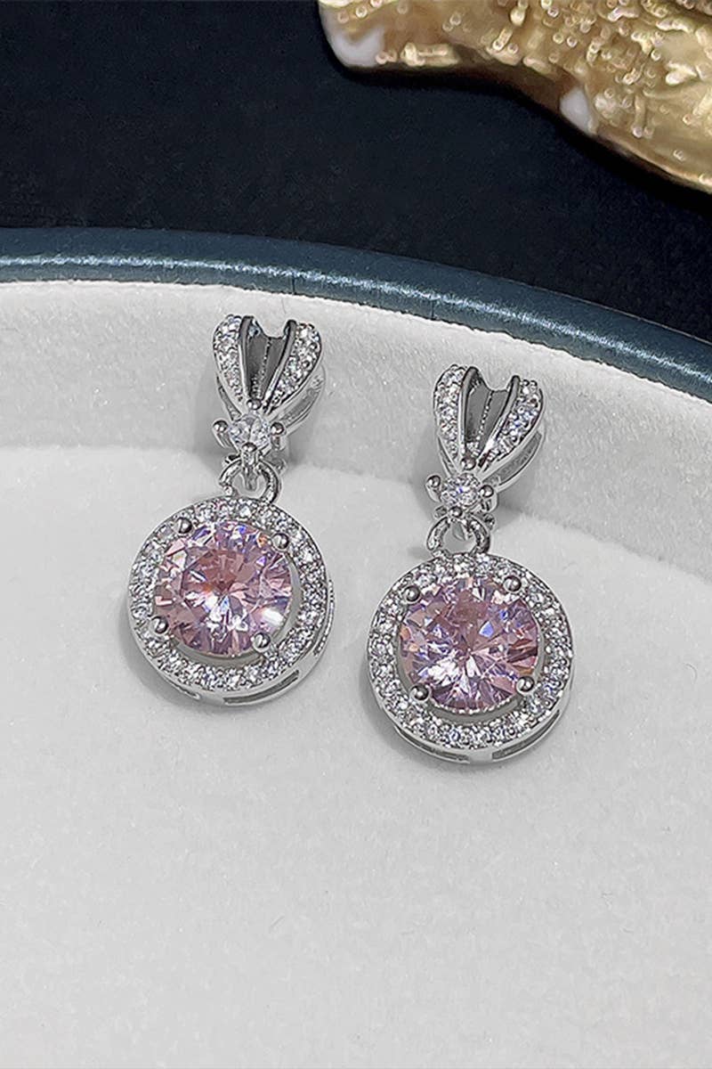 ACCITY - BEADS DECKED ROUND DANGLE EARRINGS_CWAJE0319: GOLD / (OS) 1