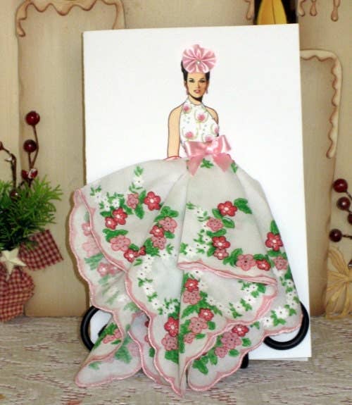 MOMENTS IN THYME - 1962 Pierre Balmain Keepsake Hanky Card: Clear Sleeve