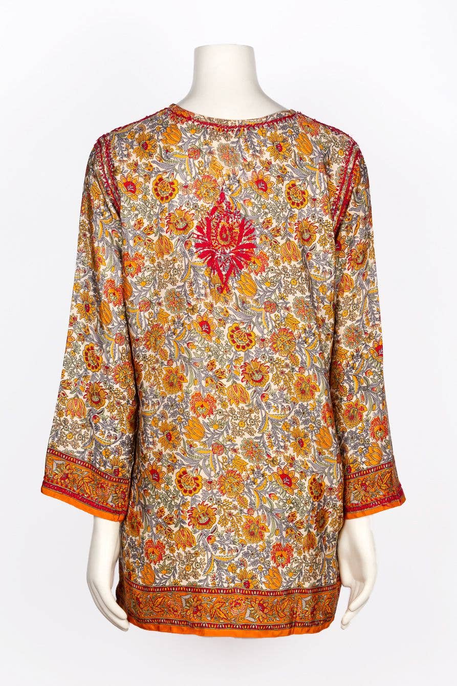 Dolma - KDC Emb. Tunic Red Orange: L