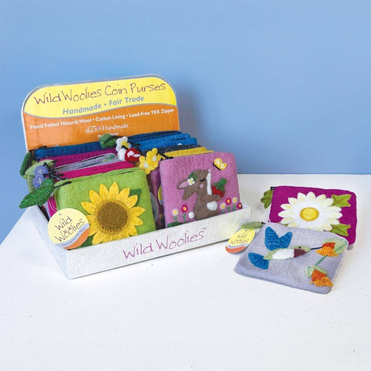 dZi Handmade - Magnolia Bluebird Coinpurse