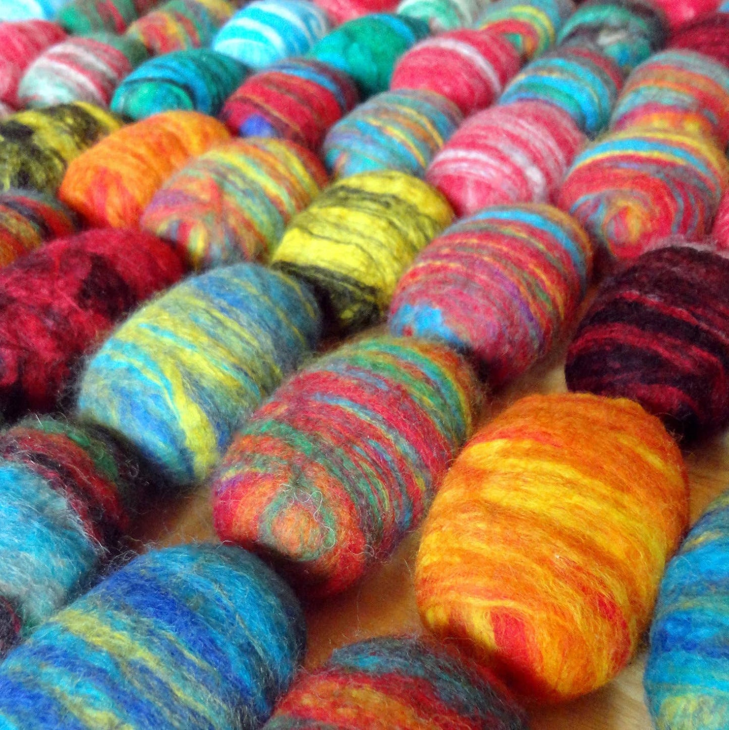 Twisted Purl LLC - Felted Soap Multicolored Pack of 25 Individually Labeled