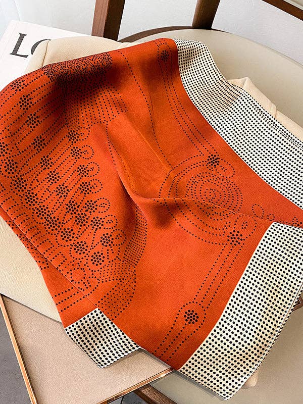 UZ Wholesale Store - Polka-Dot Leisure Fashion Scarf: ORANGE / One_size