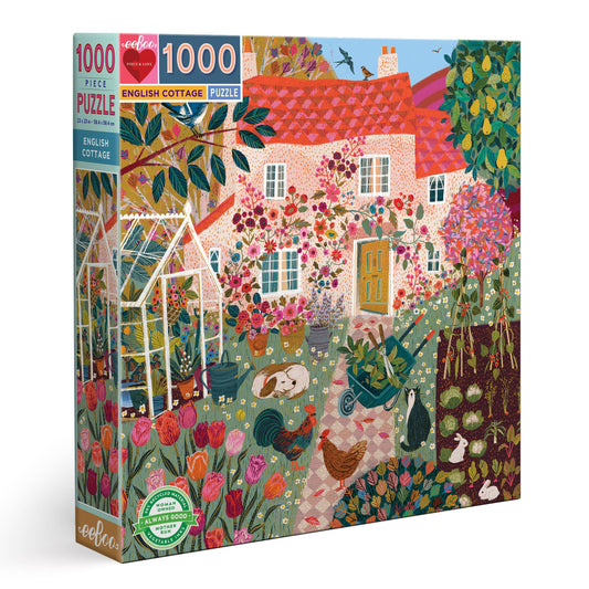eeBoo - English Cottage 1000 Piece Puzzle