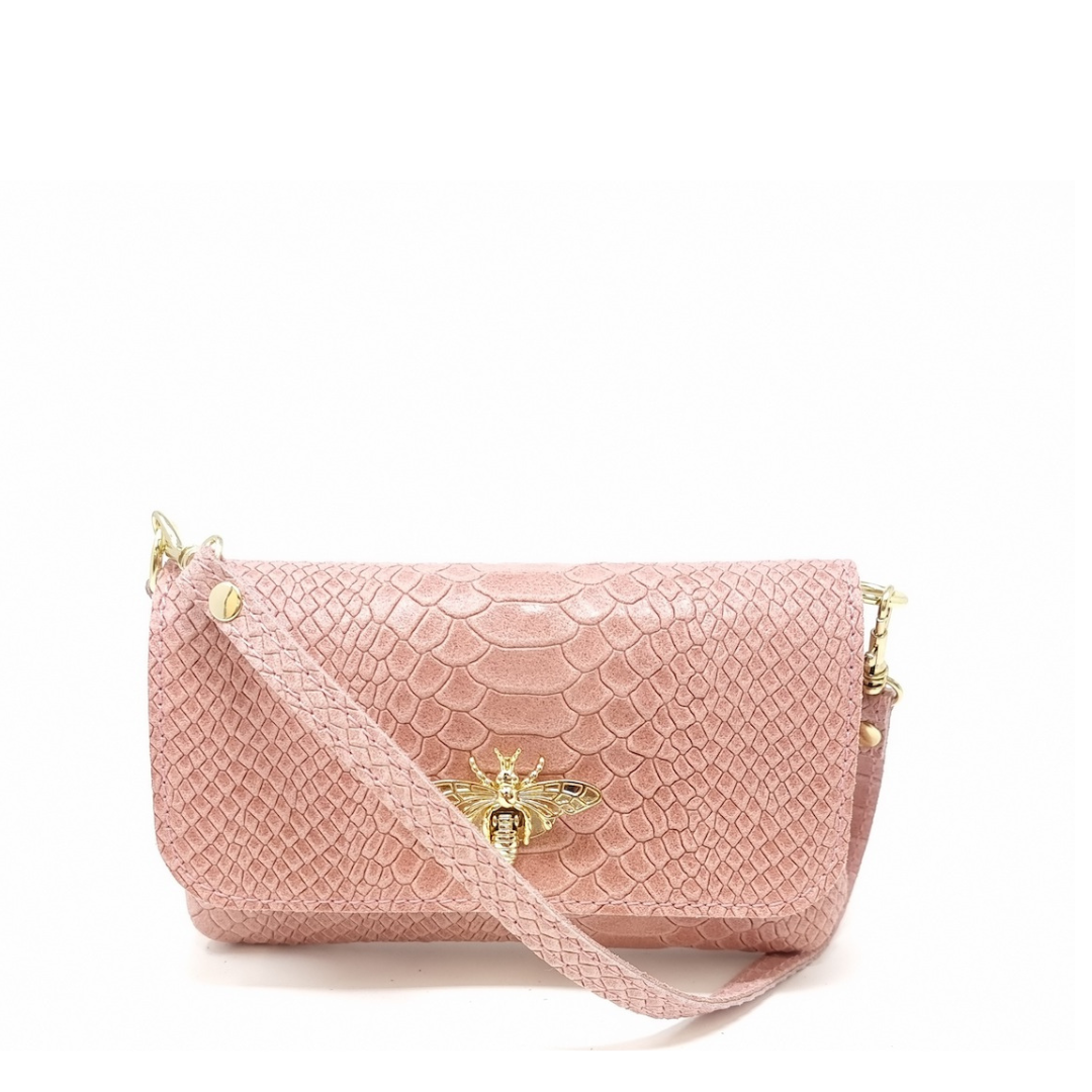 German Fuentes Handbags - GF1184  GENUINE ITALIAN LEATHER BUTTERFLY CROSSBODY BAG: ESMERALD