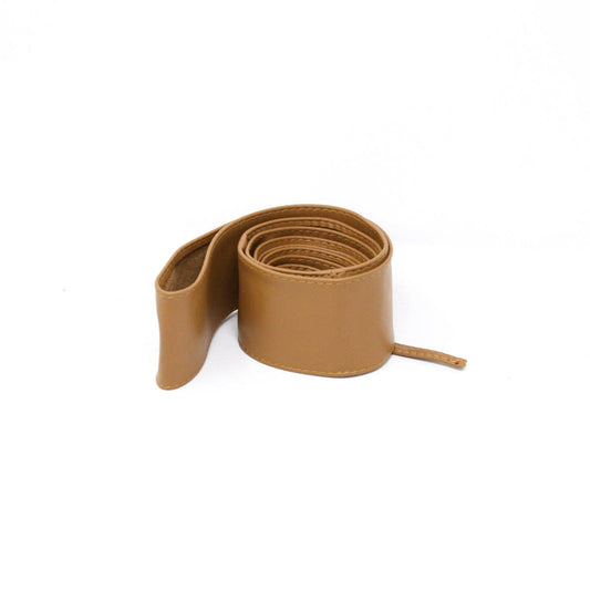 German Fuentes Handbags - CINT-02 SUEDE LEATHER WRAP BELT: Camel