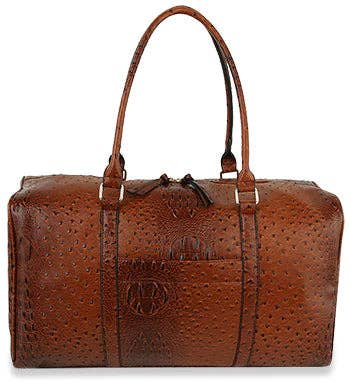 Handbag Express - Classic Embossed Carry-On Satchel: LQF043-O-GY