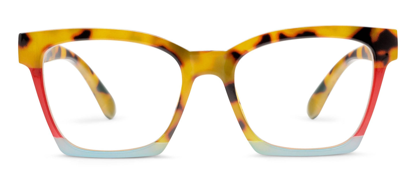 Peepers - Birdie (Blue Light): Peepfetti Tortoise Colorblock / Reading / 2.25