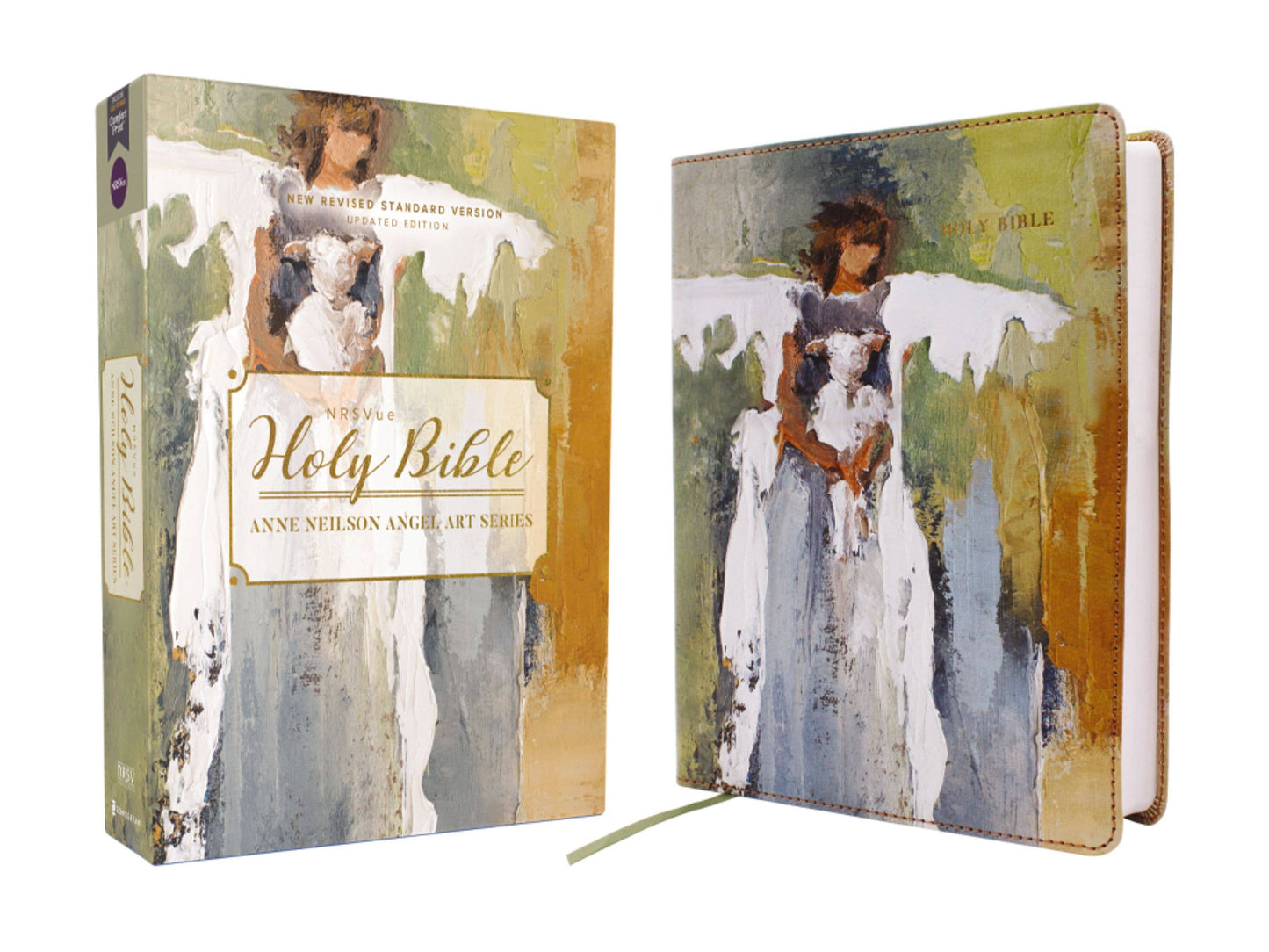HarperCollins Christian Publishing - Nrsvue Holy Bible Anne Neilson Angel Art Leathersoft