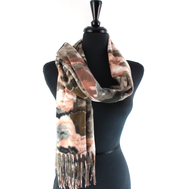 Pretty Persuasions - S23290 Cloudy Skies Scarf: 06 Khaki