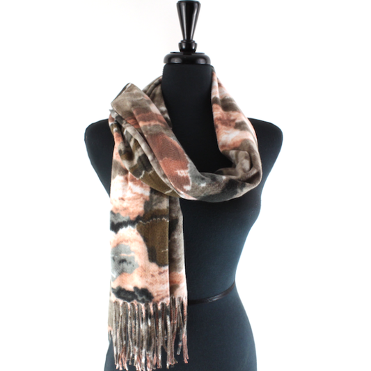 Pretty Persuasions - S23290 Cloudy Skies Scarf: 06 Khaki