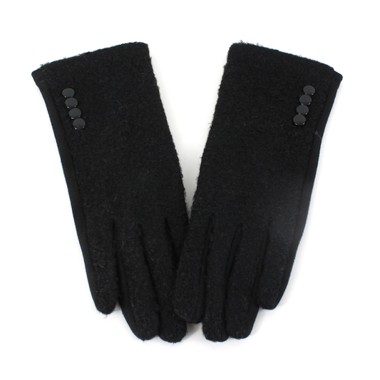 Pretty Persuasions - A23079 Windy Chic Gloves: 01 Black