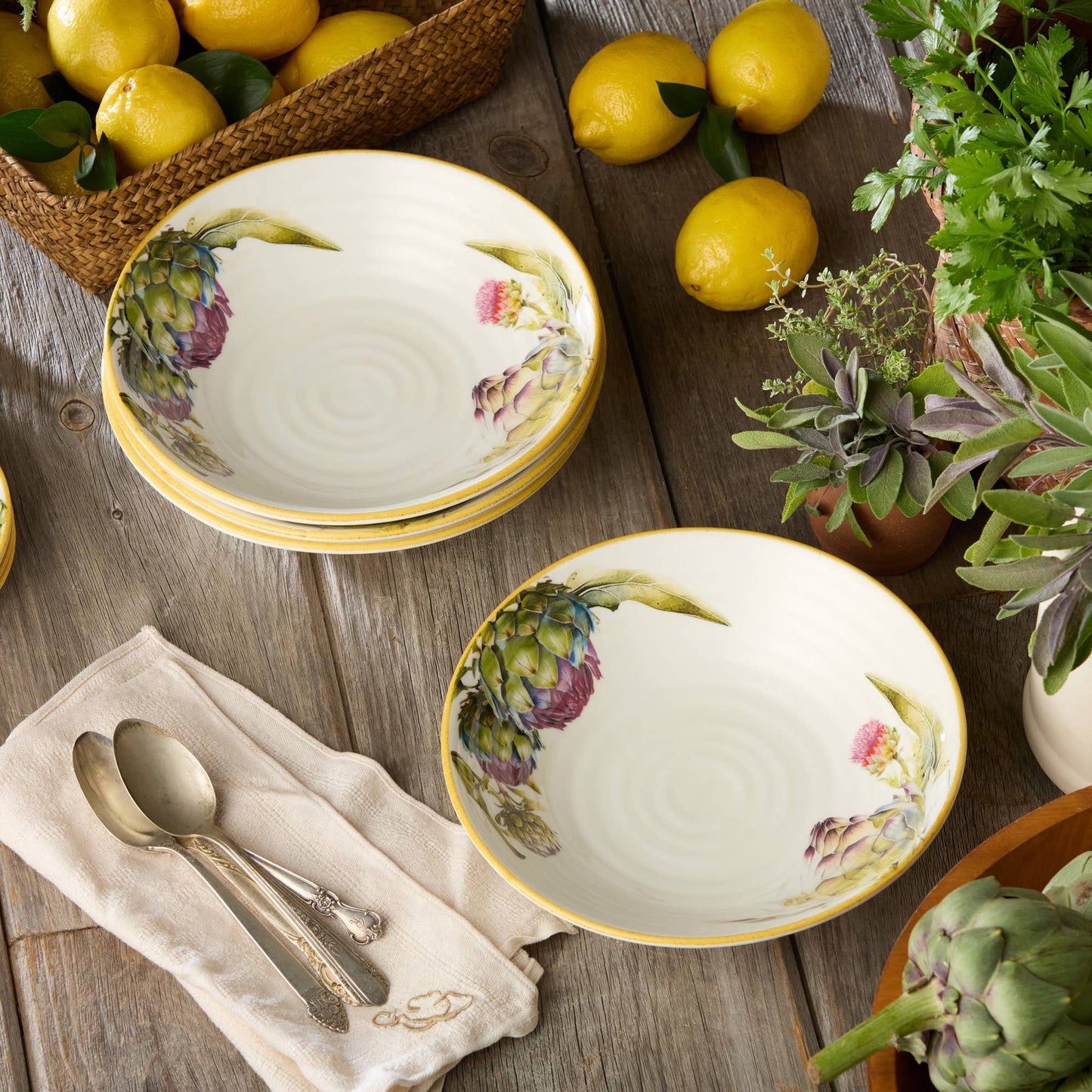 Certified International - Verdura Pasta Bowl 9.25in x 2.25in