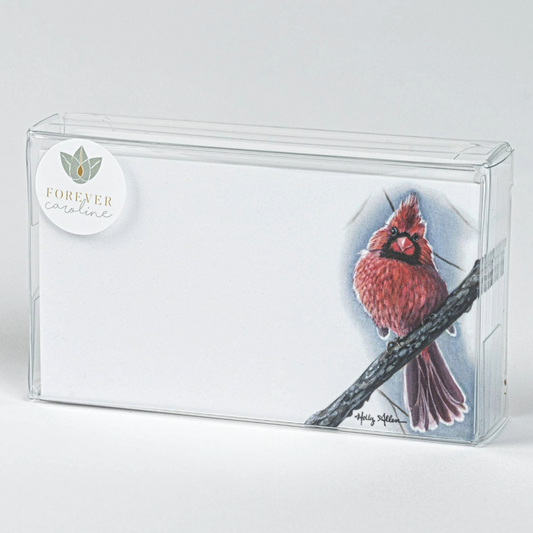 Forever Caroline LLC - Cardinal Bird Tiny Cards | Pack of 60 "Love Notes"