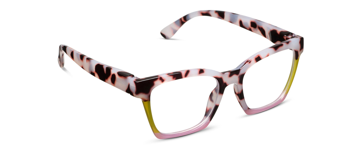 Peepers - Birdie (Blue Light): Peepfetti Tortoise Colorblock / Reading / 2.75