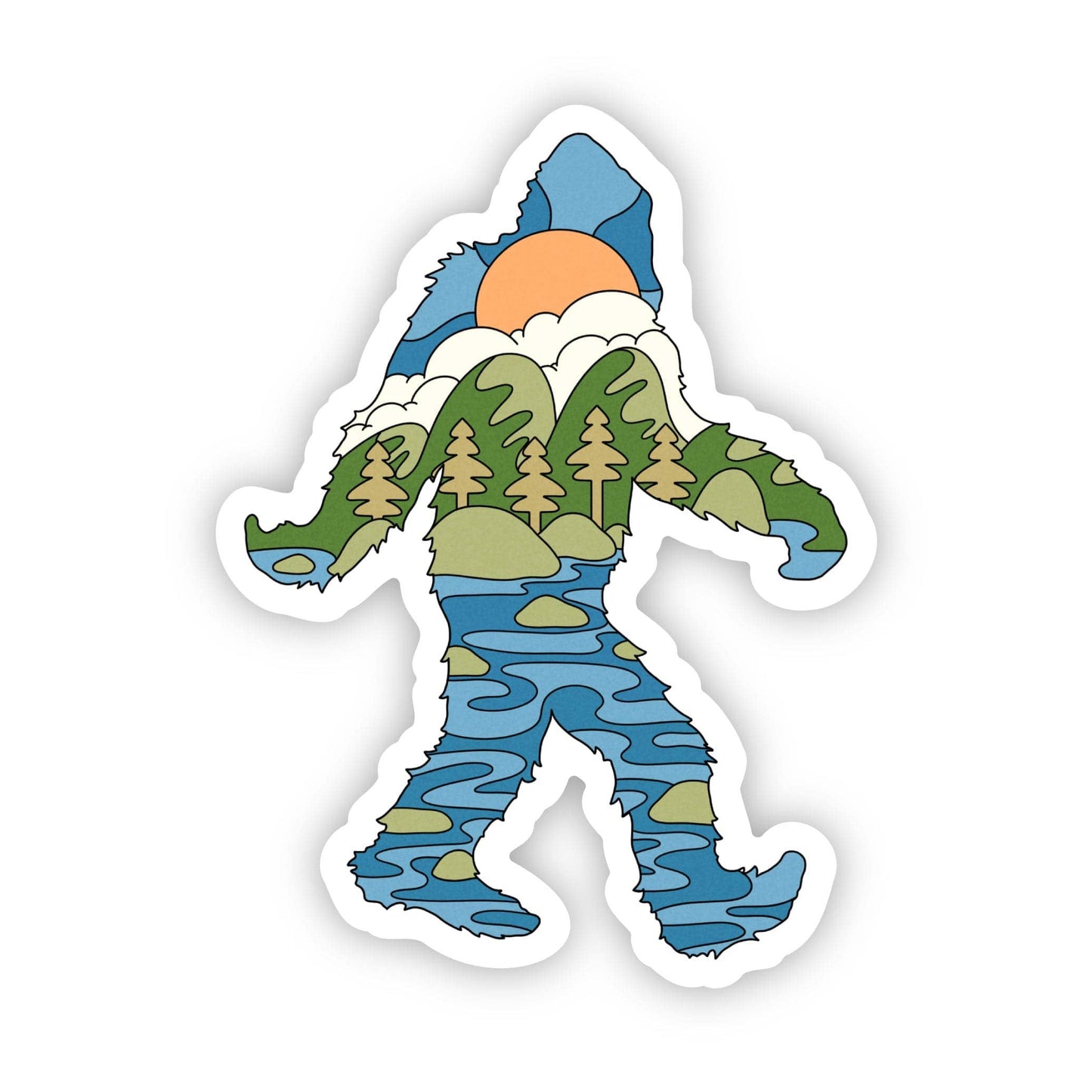 Big Moods - Bigfoot Outdoors Sticker