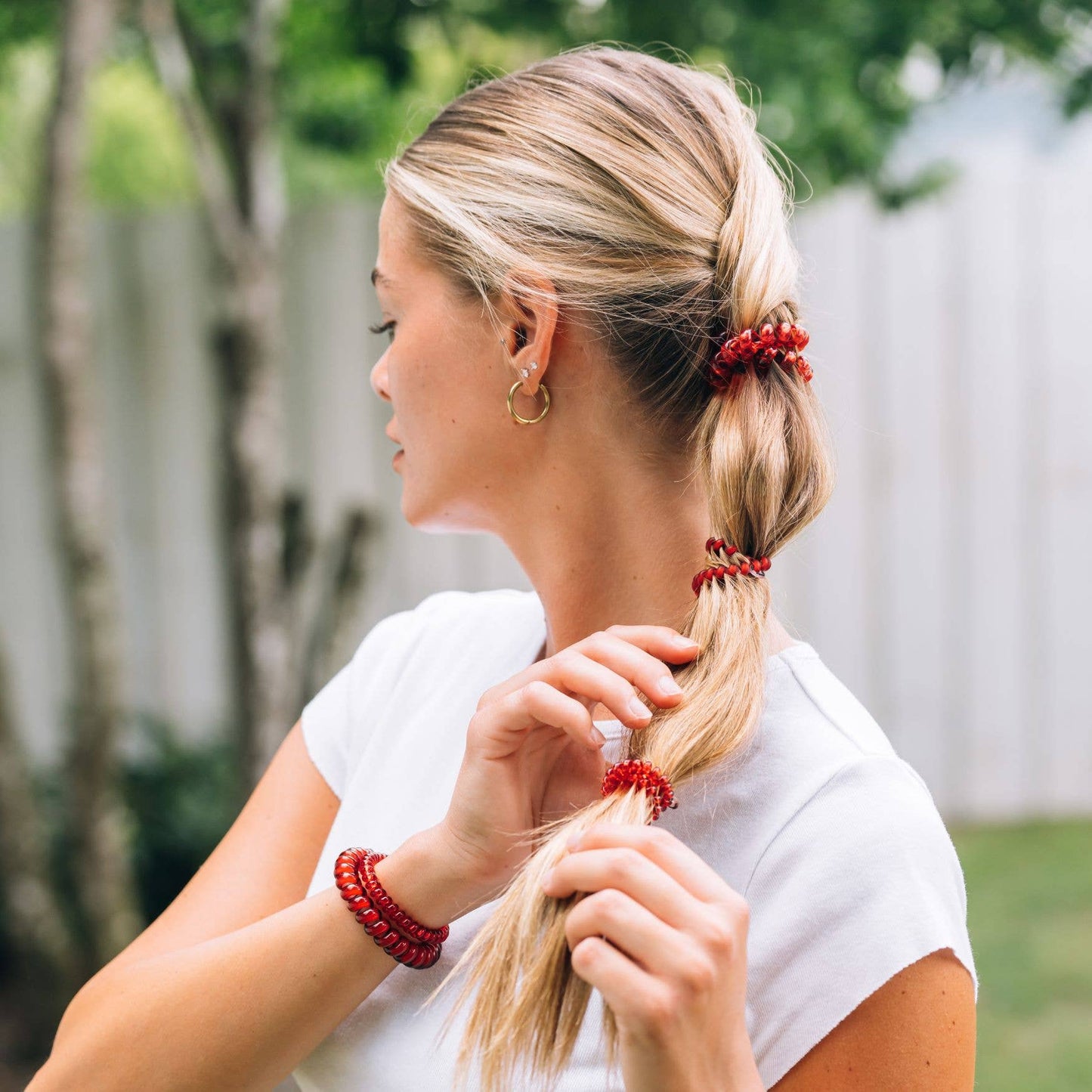 TELETIES - Spiral Hair Coils | Small | Red Carpet Ready Hair Ties