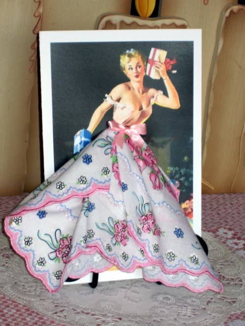 MOMENTS IN THYME - A Gift For You Keepsake Hanky Card