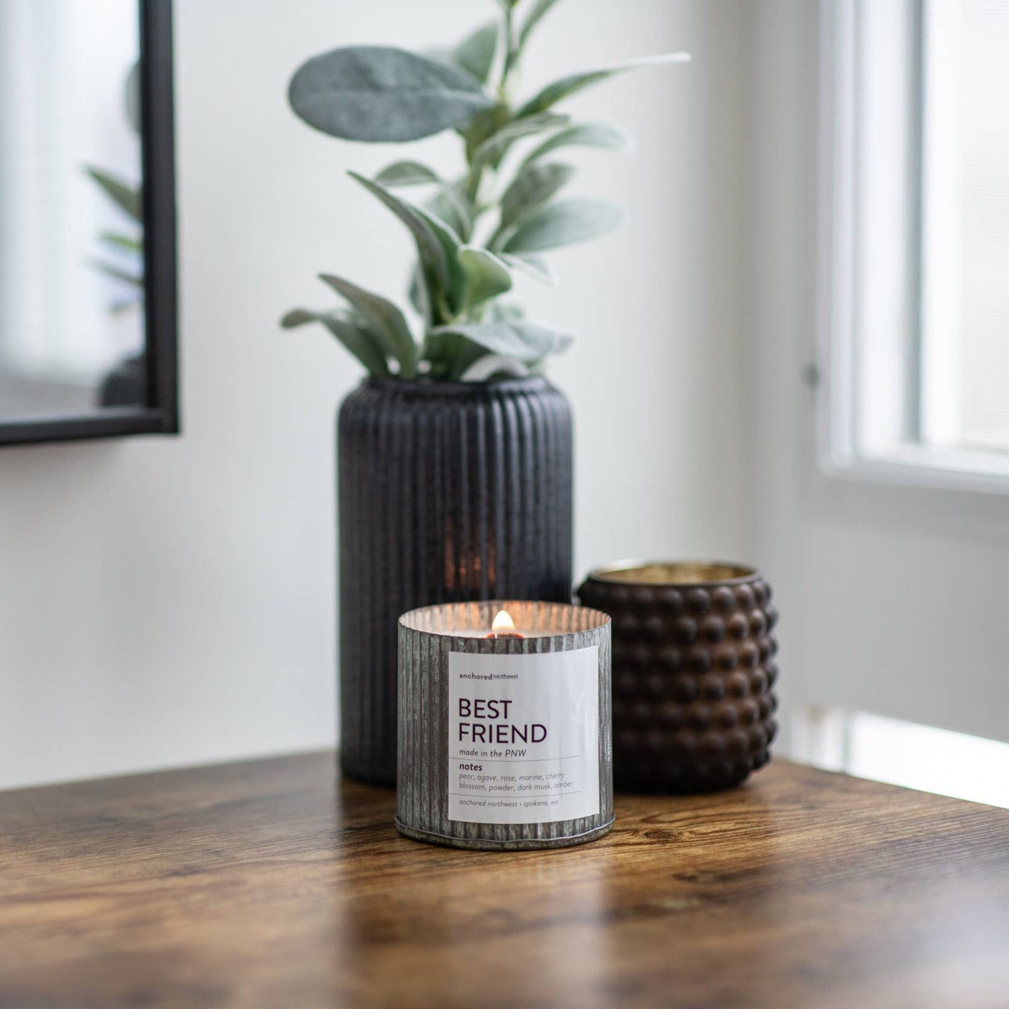 Anchored Northwest - Cabin Fever Rustic Vintage Farmhouse Wood Wick Candle: 10oz