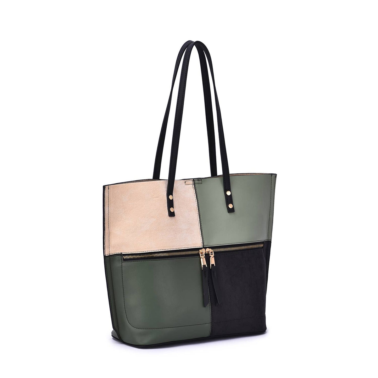 Mellow World - Selene 3 Compartment Tote: Olive Sage