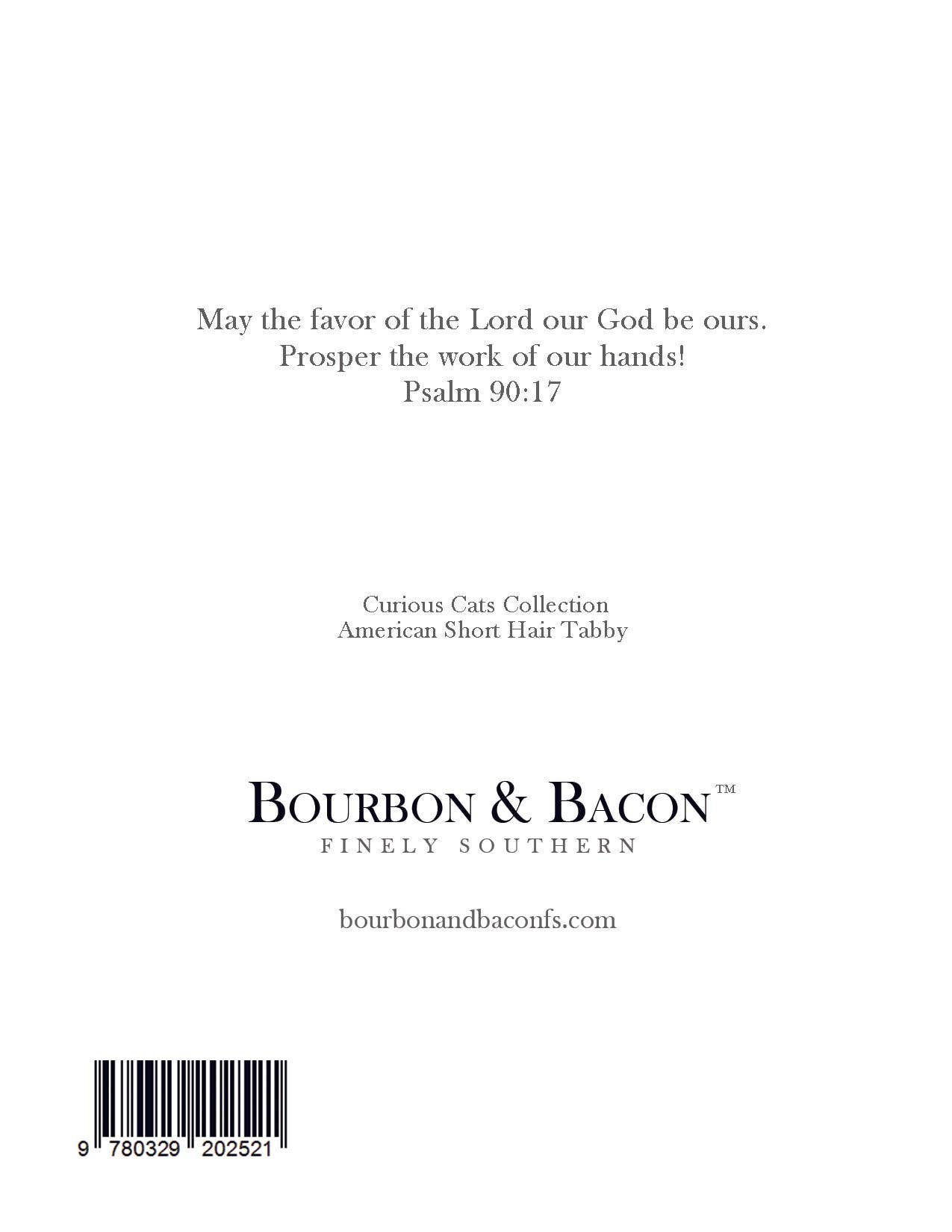 Bourbon & Bacon - American Shorthair Brown Tabby Note Cards