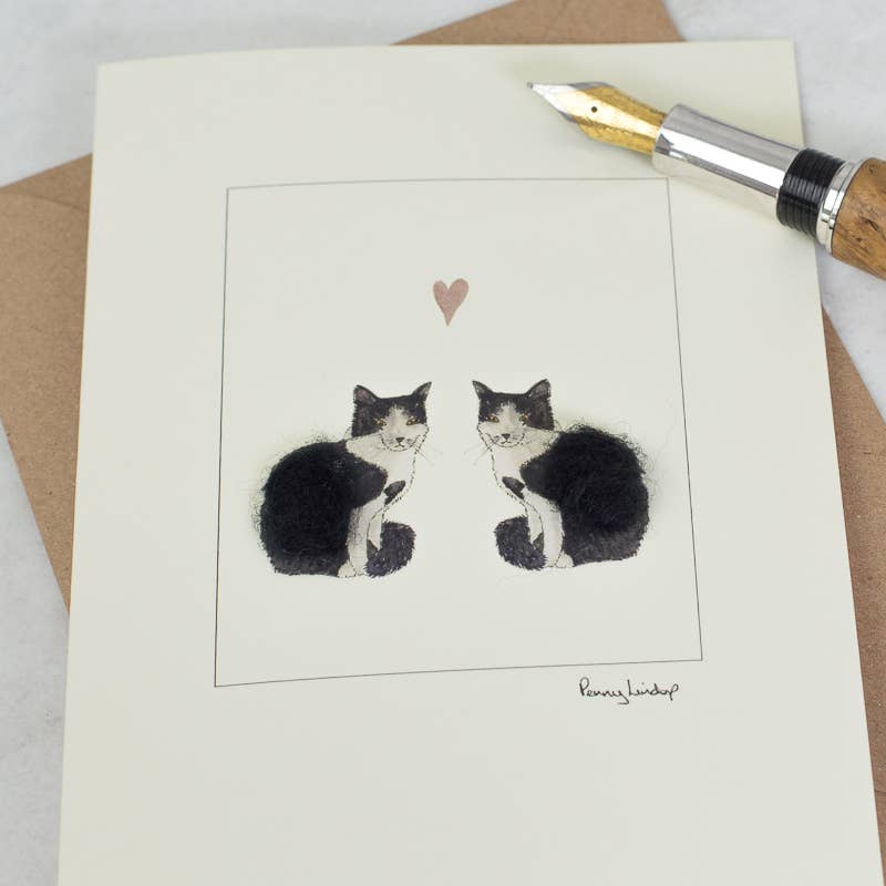 Papersheep UK - Cats in Love Card | Anniversary Card | Wedding | Engagement
