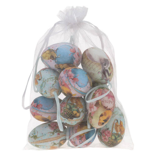 Boston International - Chicks & Bunnies Bagged Easter Eggs Set of 12