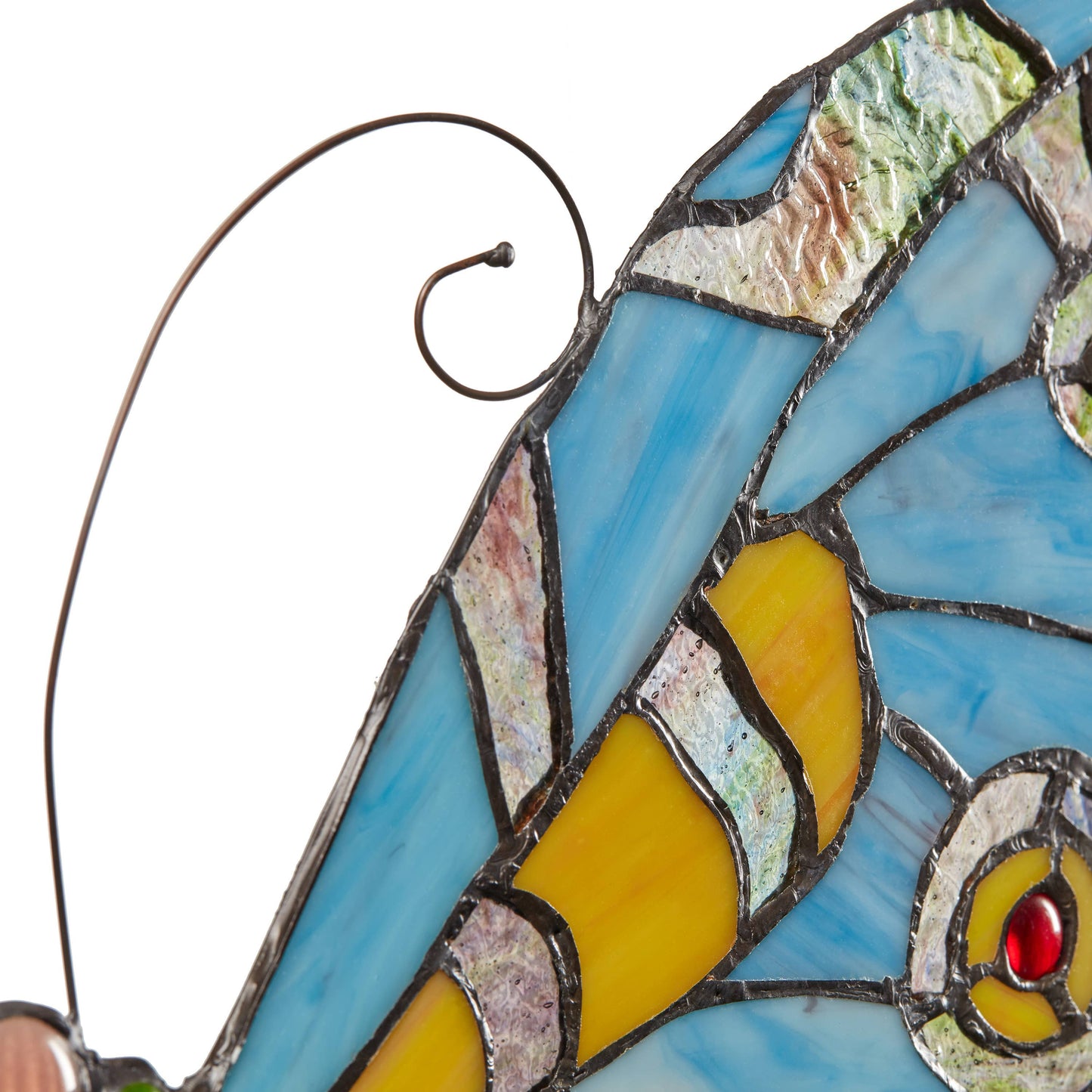 River of Goods - 20.5"H Luisa Blue, Yellow & Green Butterfly Window Panel