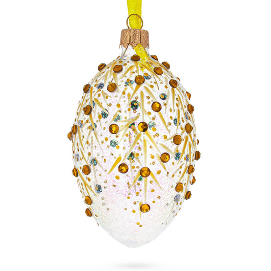 BestPysanky - Gold Branches Glass Egg Ornament