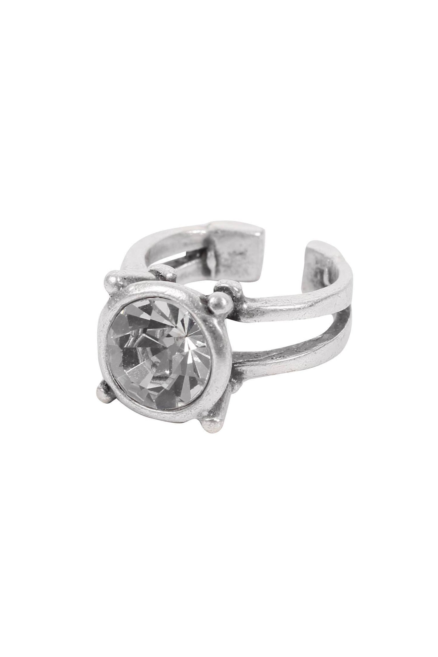 Chanour - Handmade Crystal Brass Ring - 6825