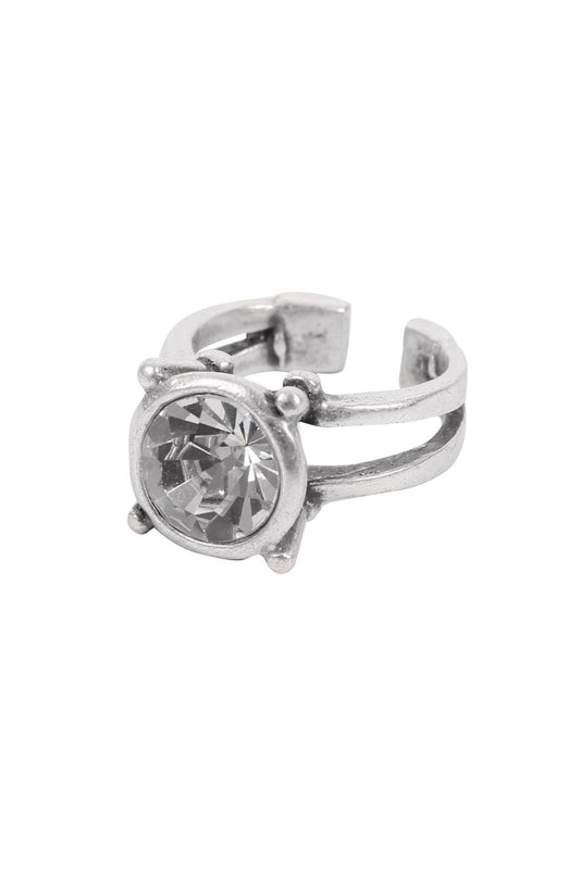 Chanour - Handmade Crystal Brass Ring - 6825
