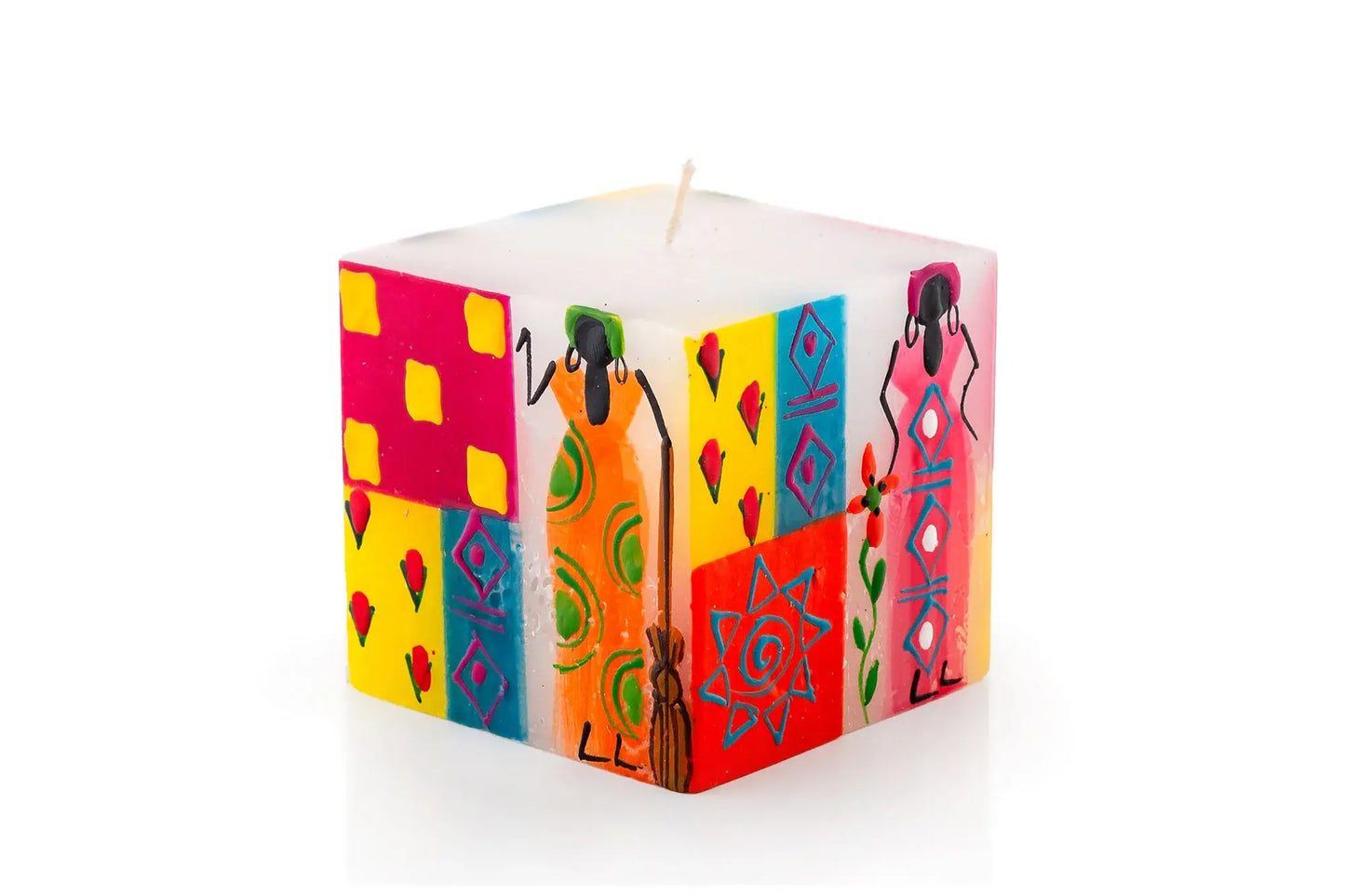 Thumbprint Artifacts - African Ladies Candle: Taper 9" pair (8 hour burn time)