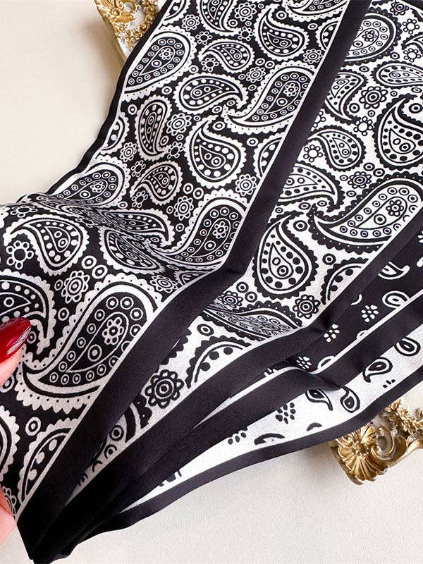 UZ Wholesale Store - Polka Dot Printed Scarf: NAVY BLUE / One_size