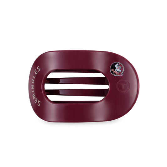 TELETIES - Flat Round Hair Clip | Medium | Go Noles!