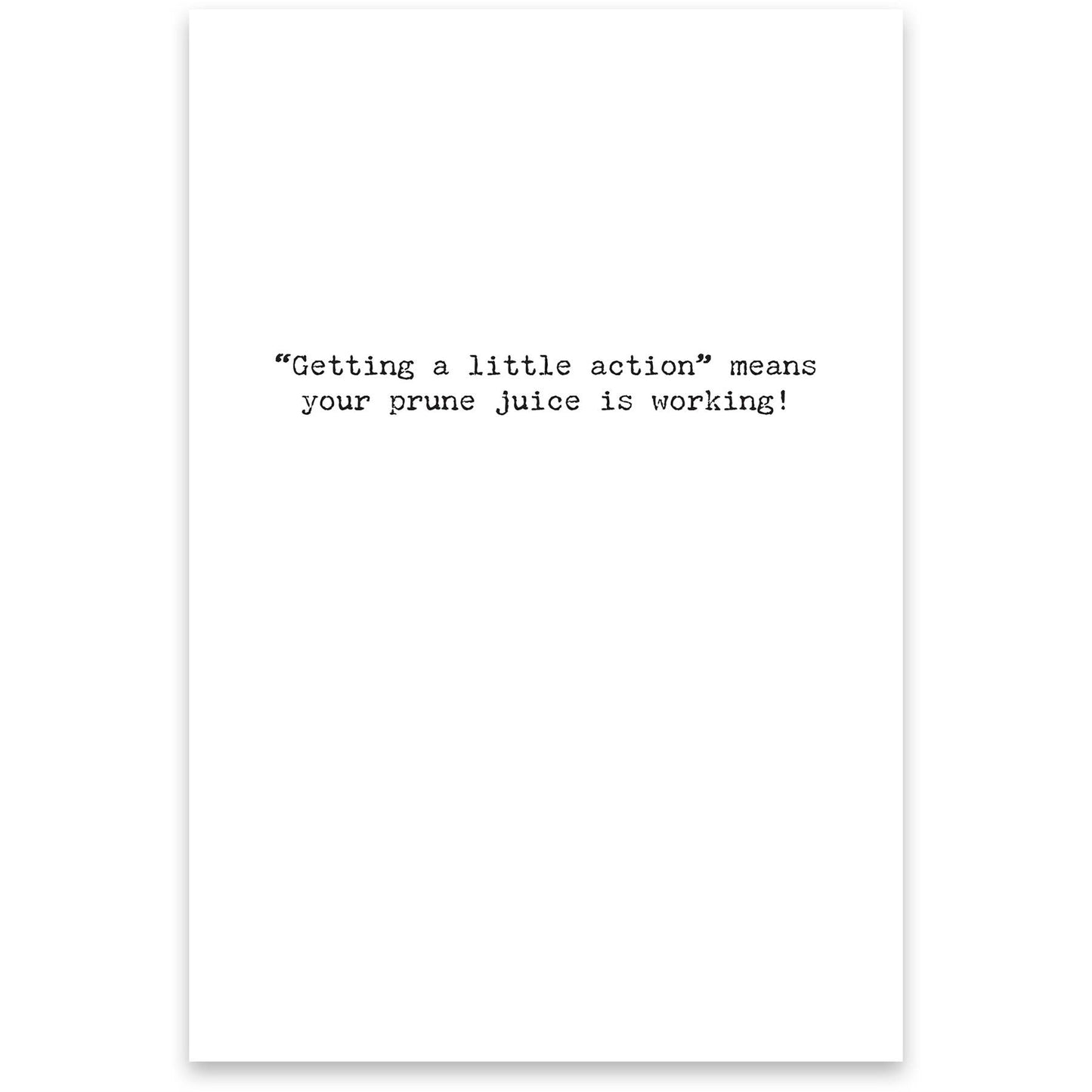 Primitives by Kathy - Prune Juice Greeting Card