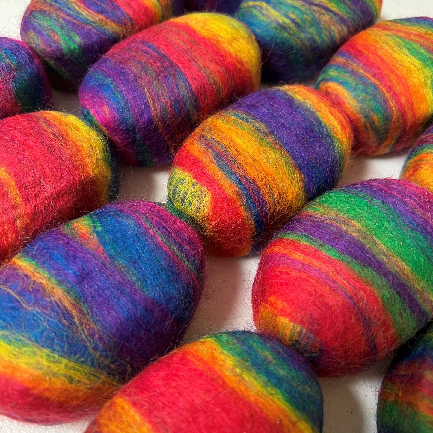 Twisted Purl LLC - Felted Soap Rainbow Multi Color 12 Pack