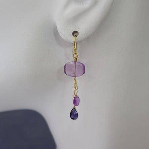 a.v. max - Semi Precious Dangle Earrings: Berry