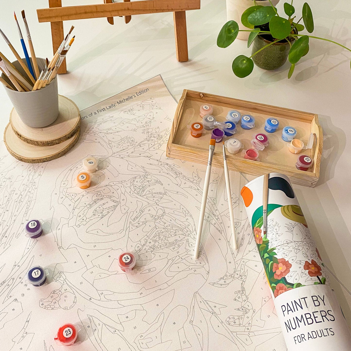 Winnie's Picks - Cabin by the Lake Paint-by-Numbers Kit - Fall Decor 2024: Without Frame