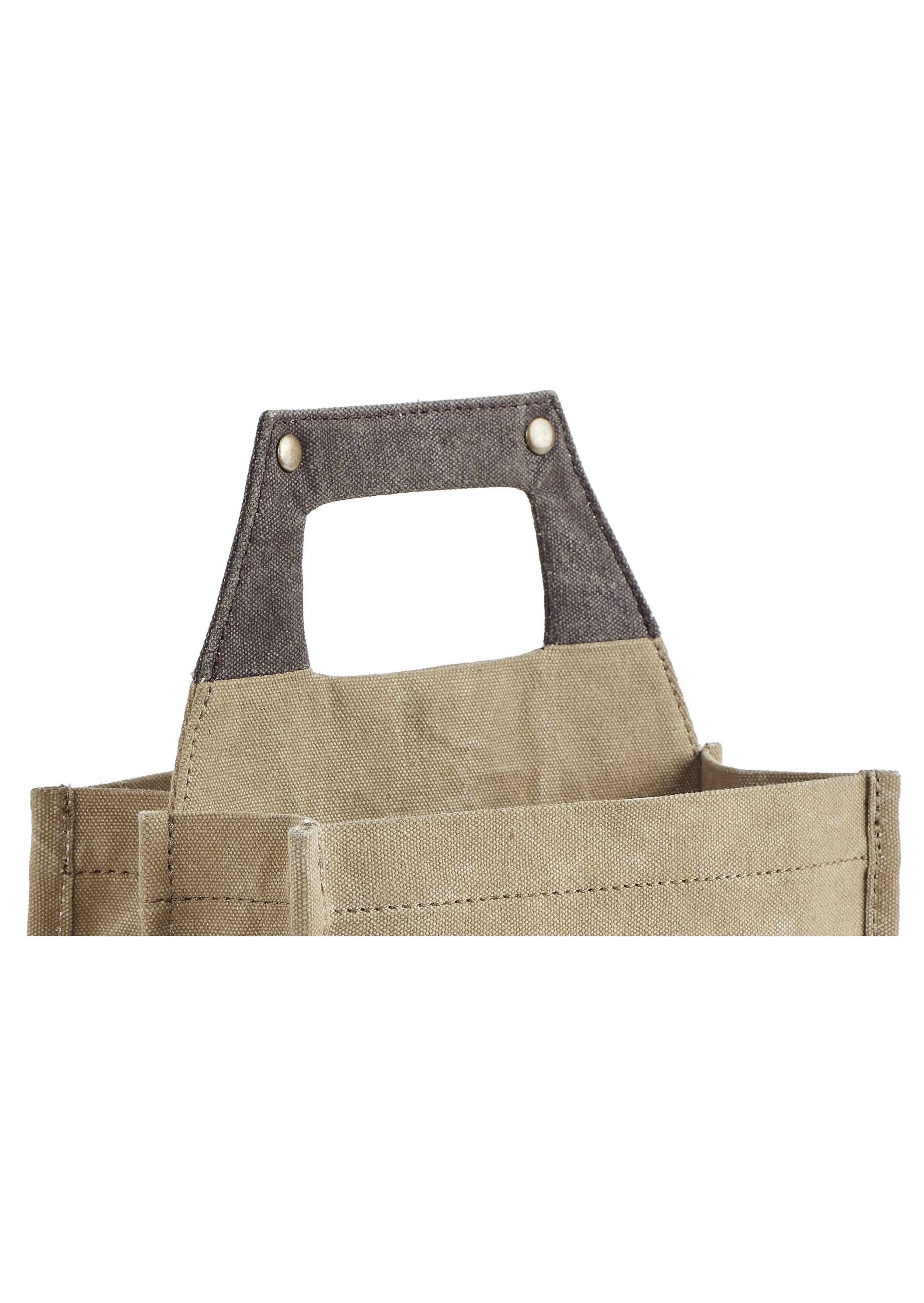 Mona B. Quitter Up-Cycled Canvas Beer/Wine Caddy - Thumbnail 4