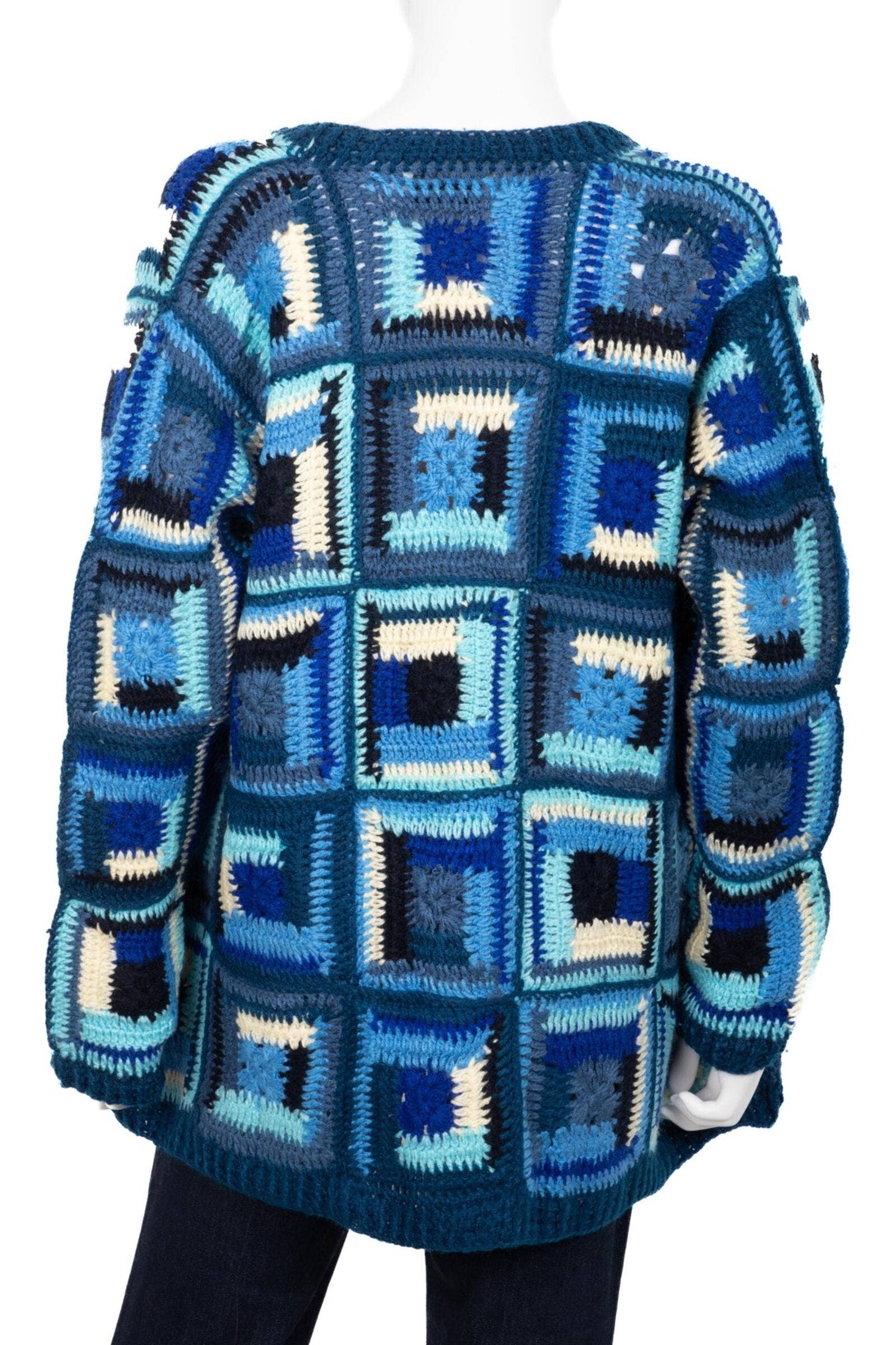 SAACHI - Marrakesh Crochet Short Jacket: Blue Combo