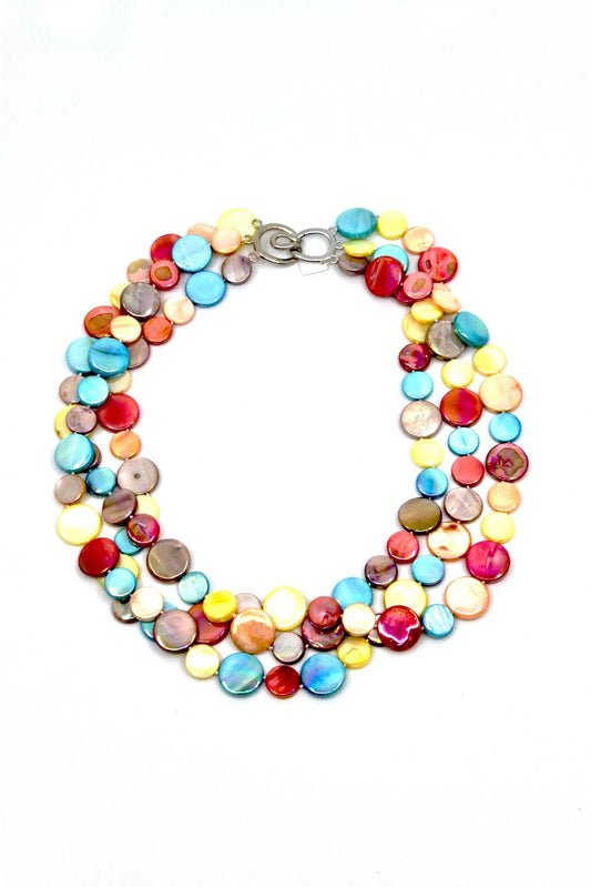 Sea Lily - 252056 - Carnival 3 Strand MOP Necklace
