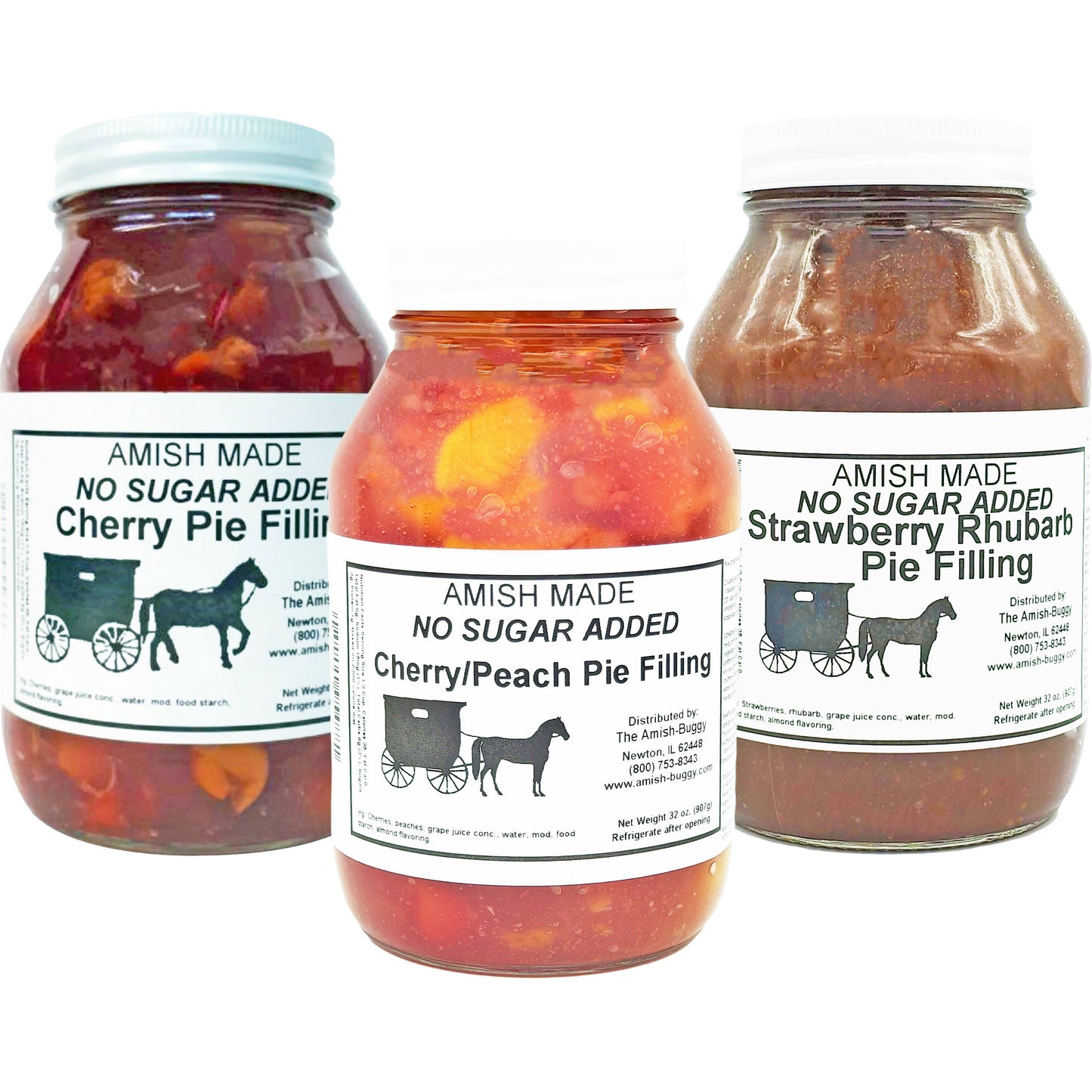Arndt's Fudgery LLC - Amish Pie Filling - 32 Oz Jar: Blueberry