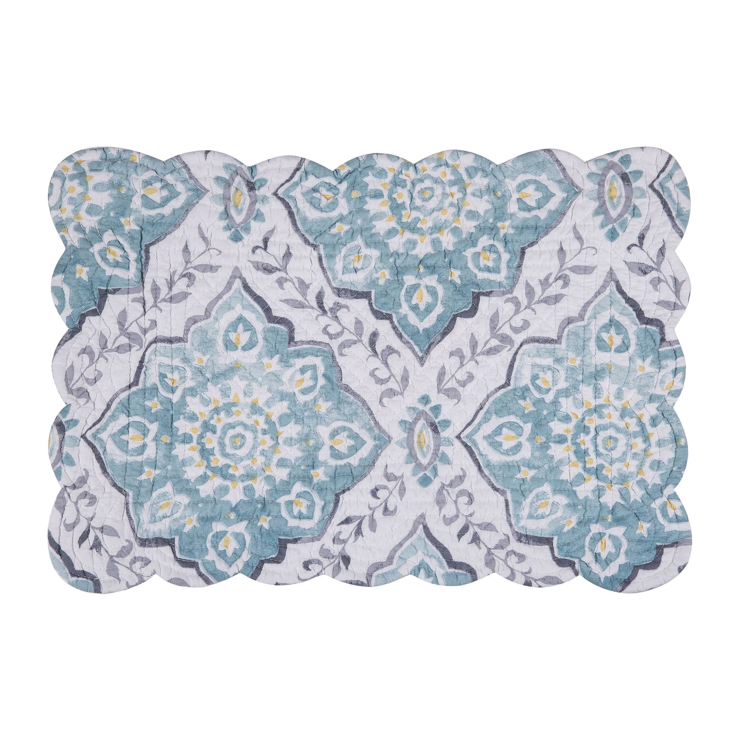 C&F Home - Coastal Harlen Blue Mosaic Placemat