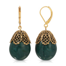 Load image into Gallery viewer, 1928 Jewelry - 1928 Jewelry Filigree Pear Shaped Drop Earrings: White