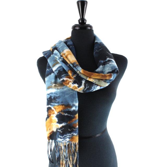 Pretty Persuasions - S23290 Cloudy Skies Scarf: 06 Khaki