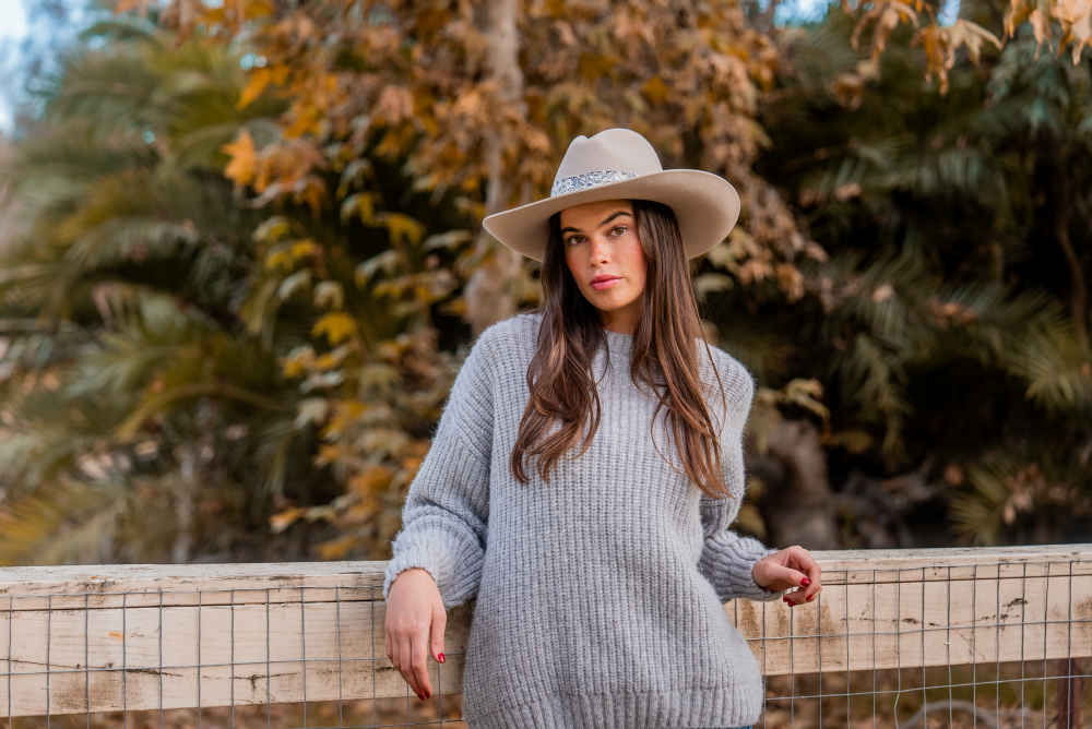 Peter Grimm - Gus Austrailian Virgin Wool Felt Bandana Band Wide Brim Hat