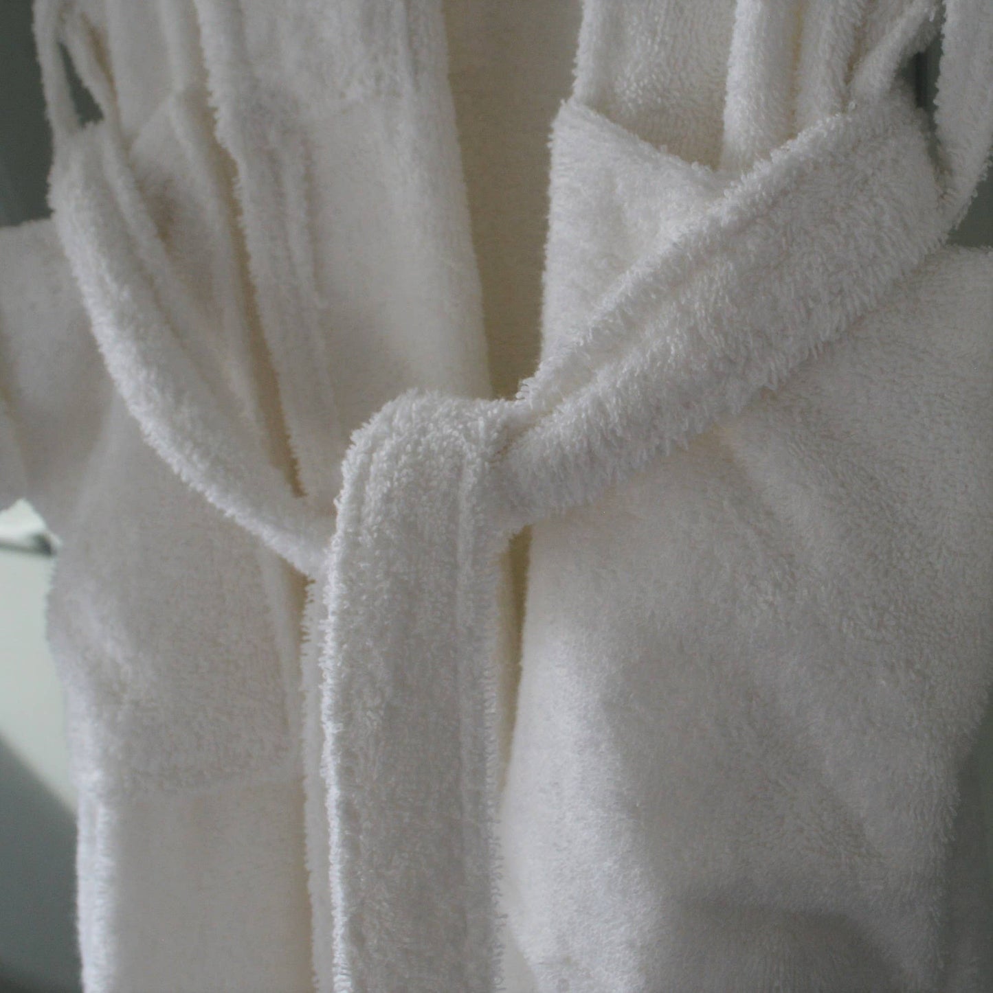 Allure Bath Fashions - Hotel Luxury Unisex Towelling Bathrobe - 100% Cotton: Navy / S/M