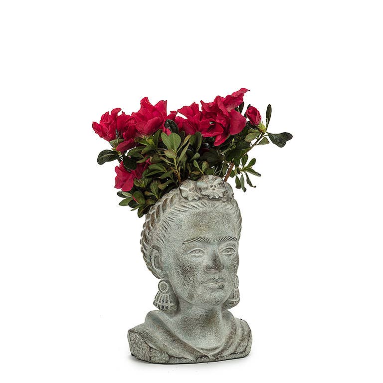 Abbott - Sm Lady Head Planter-8" H